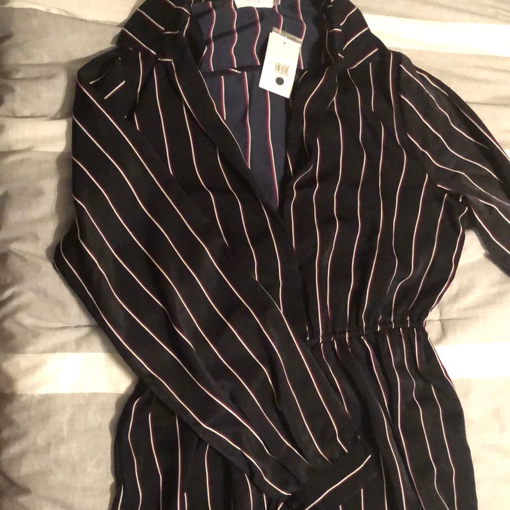 Striped Long-sleeved Dress